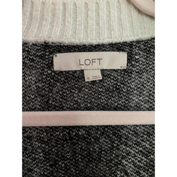 FALL CLEARANCE Cozy Loft Black and White Checkered Cardigan XL - Picture 2 of 7